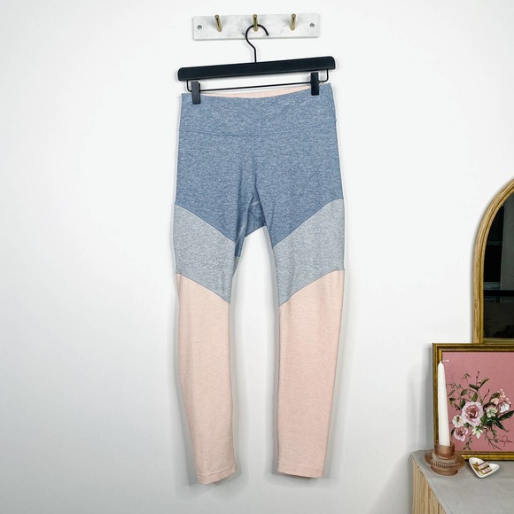 OUTDOOR VOICES springs 7/8 tri-color blue pink activewear leggings M - Picture 2 of 6